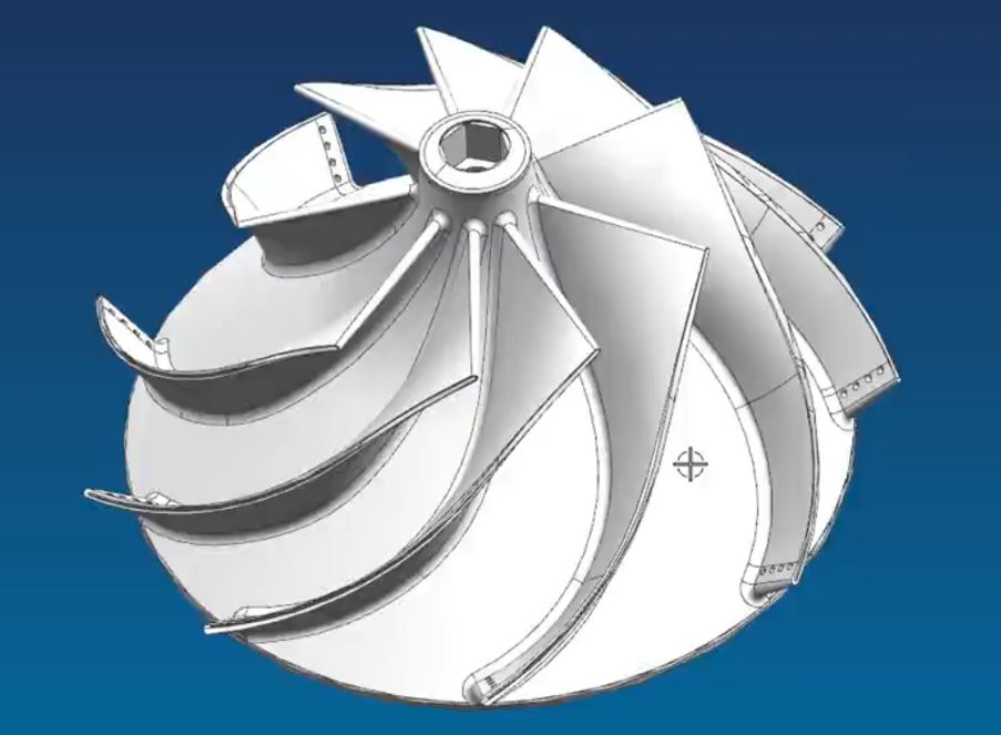 加工中心這套葉輪模具如何設(shè)計？如何脫模？